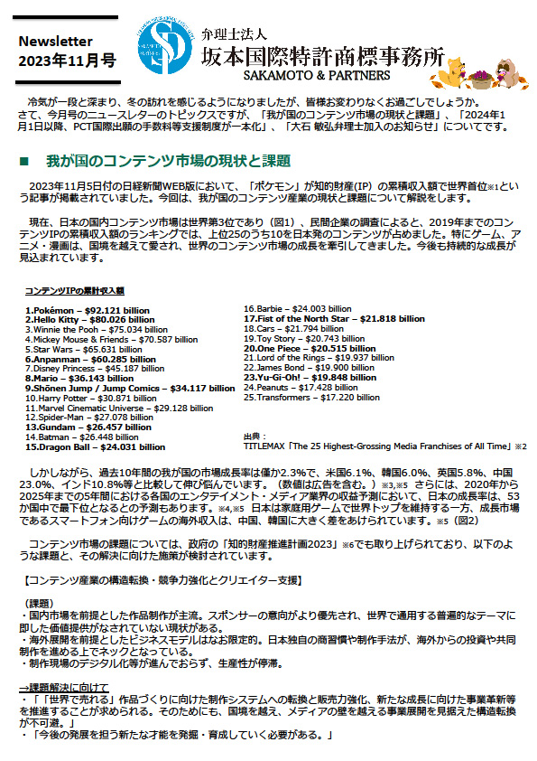 ニュースレター2023年11月